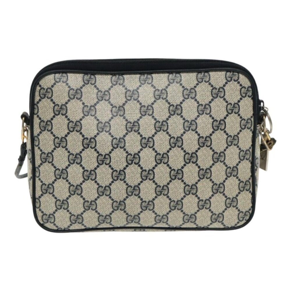 GUCCI GG Supreme Shoulder Bag PVC Navy 156 02 066 Auth ar12605 - Picture 2 of 16